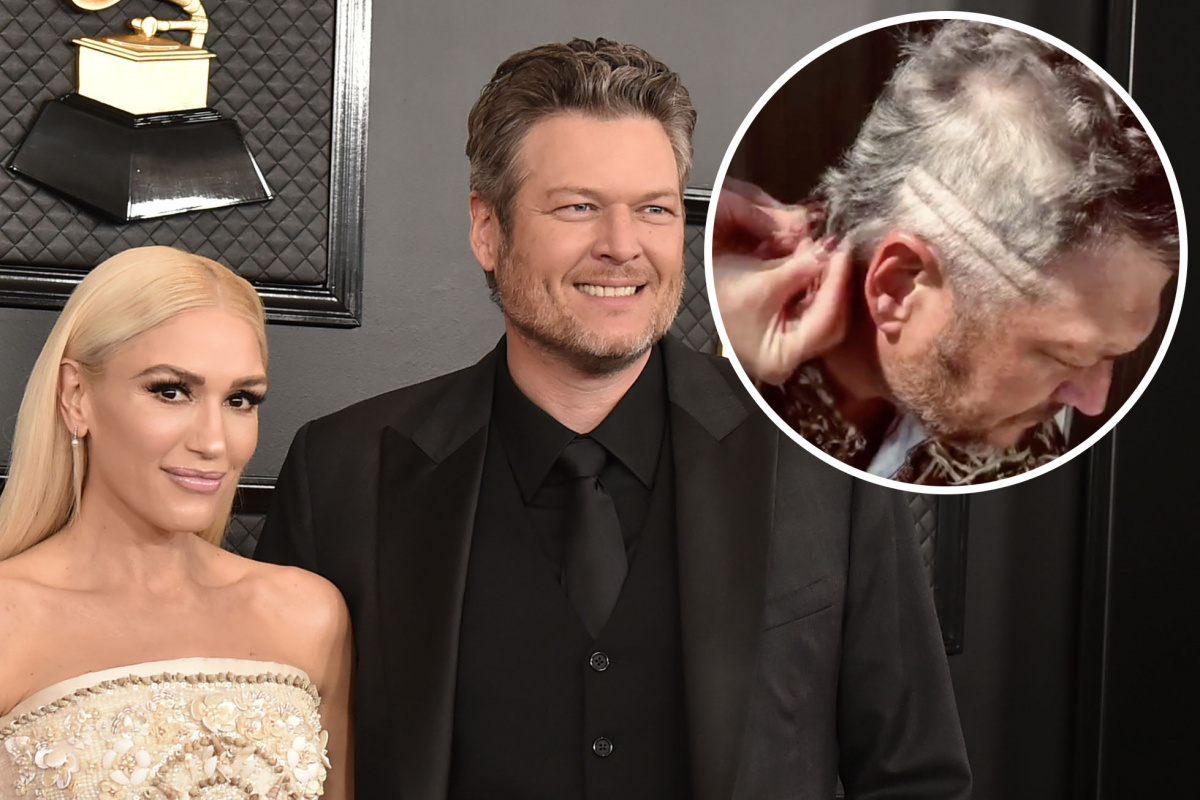 Gwen Stefani approves of boyfriend Blake Sheltonâ€˜s new look. 