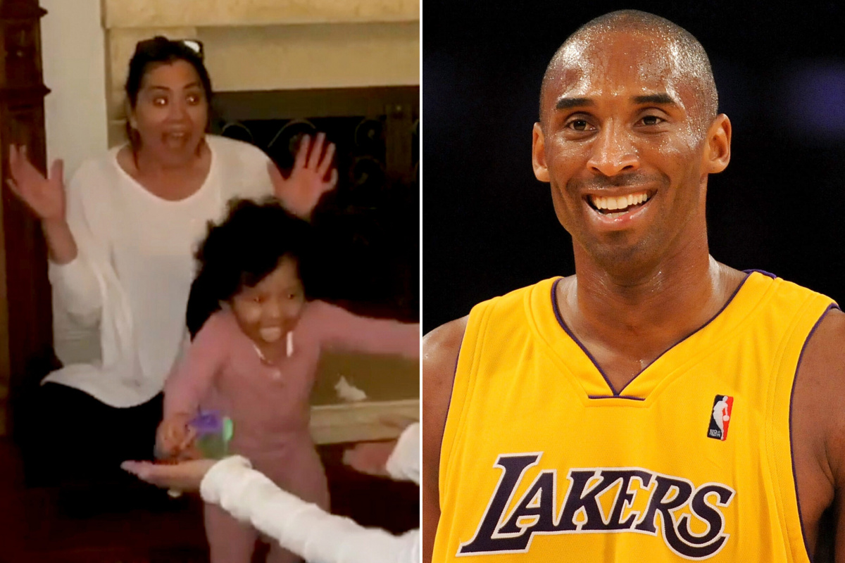 Kobe Bryant’s youngest daughter, Capri, takes first steps in touching video