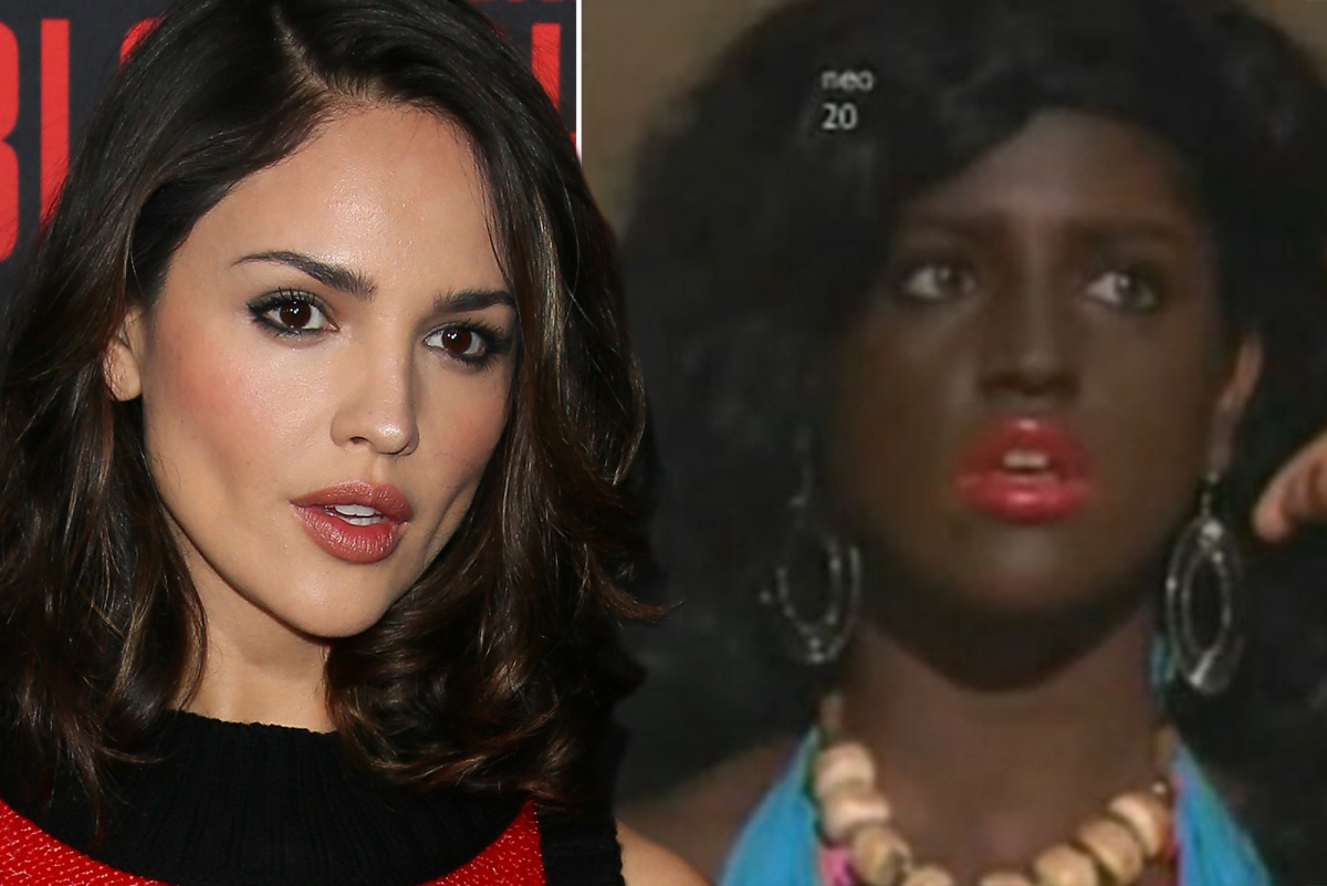 Eiza González apologizes for wearing blackface in old telenovela(01)