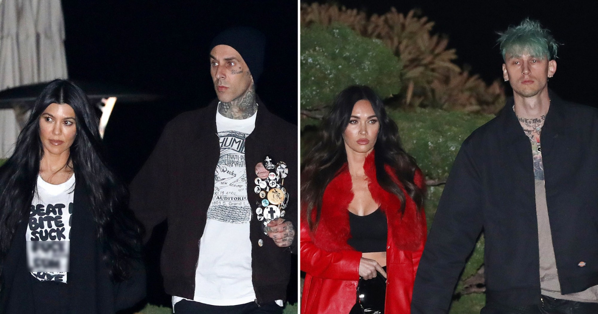 Kourtney Kardashian, Travis Barker Have Date Night Alongside Megan Fox, MGK