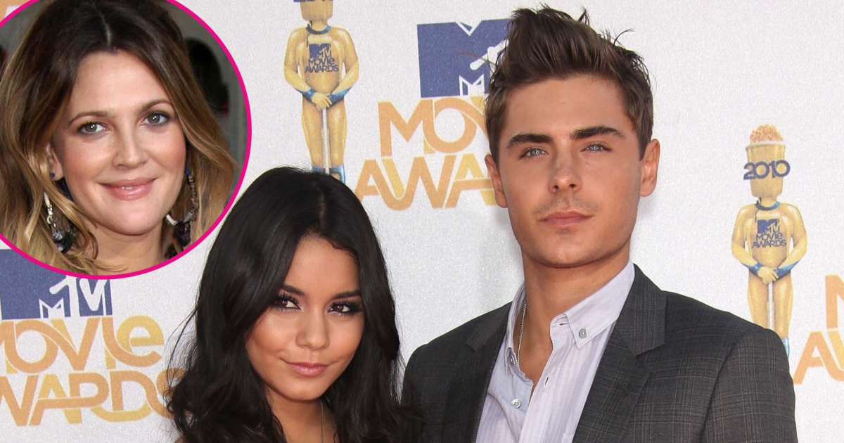 Drew Barrymore Was Once a 'Third Wheel' on Vanessa Hudgens, Zac Efron’s