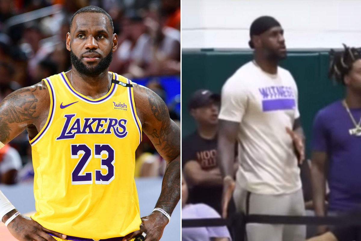 LeBron James Makes A Scene At Son Bronny’s Basketball Game