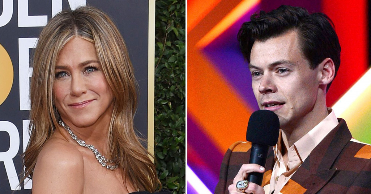 Jennifer Aniston Twins in Gucci With Harry Styles ???Call Me Harriet Styles???