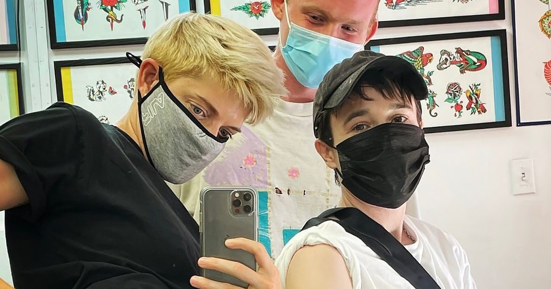Elliot Page and Mae Martin Get Matching Tattoos — See the Ink!