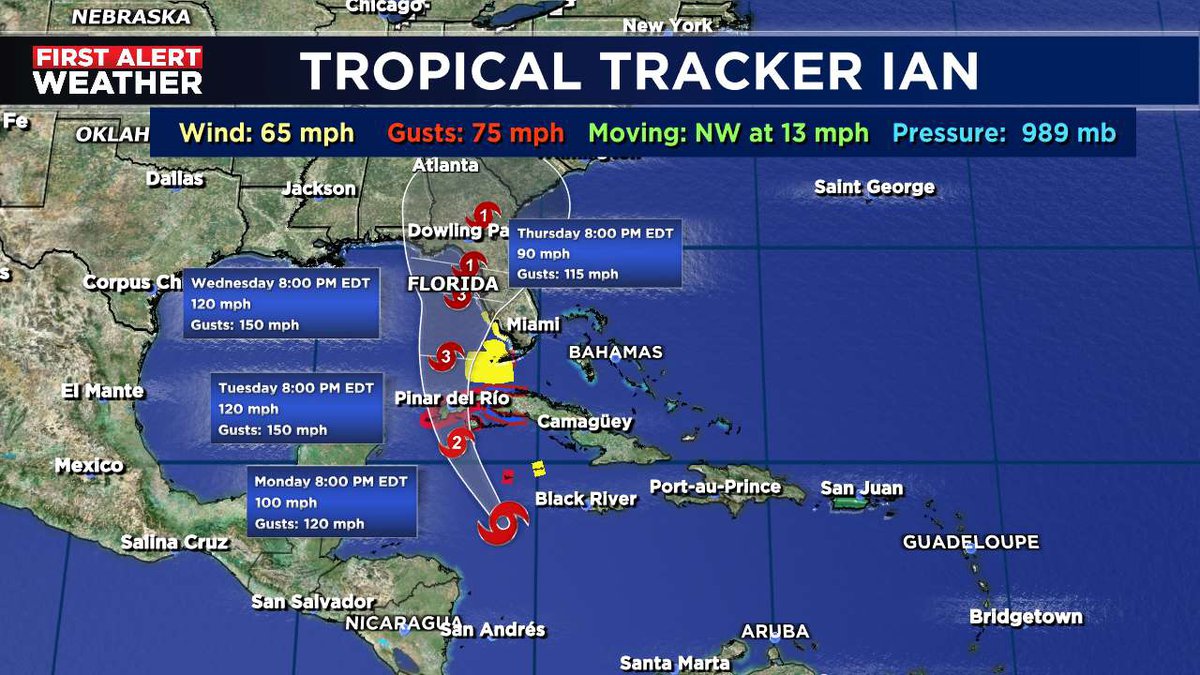 Tropical Storm Ian Is Expected To Quickly Turn Into A Hurricane Which Poses A Serious Threat To 3228